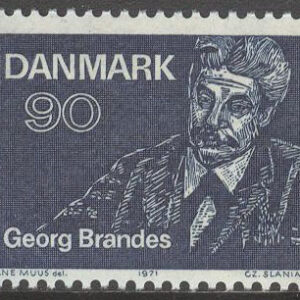 Danmark – F  543 Georg Brandes, författare, 1 kpl **