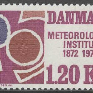 Danmark – F  545 Meteorologiska Institutet 100 år, 1 kpl **