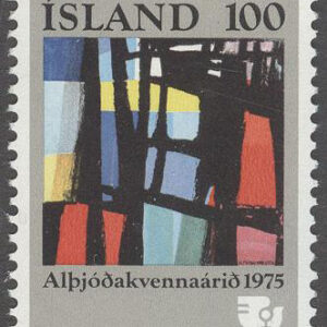 Island – F  547 Internationella Kvinnoåret 1975, 1 kpl **