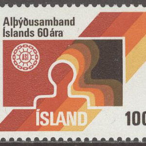 Island – F  556 Islands LO 60 år, 1 kpl **