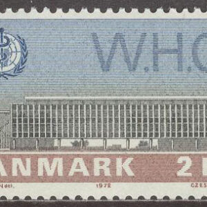 Danmark – F  556 FN – WHO byggnadens invigning 1972, 1 kpl **