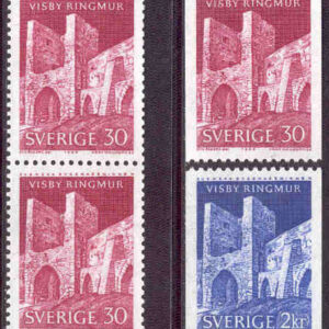 Sverige – F  561-562 Byggnadsminnen, Visby ringmur, 4 kpl **