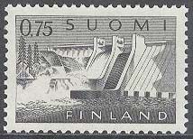 Finland – F  564 Pyhäkoski kraftvek, 0,75 mark **