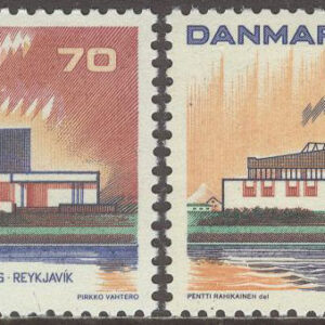 Danmark – F  570-571 Norden III – Nordens Hus i Reykjavik, 2 kpl **