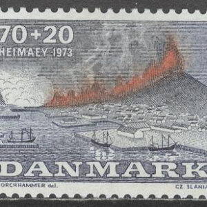 Danmark – F  572 Vulkanutbrottet på Hemön 1973, 1 kpl **