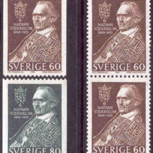Sverige – F  572-573 Nathan Söderblom, 4 kpl **