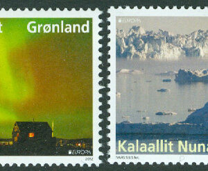 Grönland – F  580-581a Europa 2012. Besök Grönland, 2 kpl **
