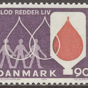 Danmark – F  581 Blodgivning, 1 kpl **