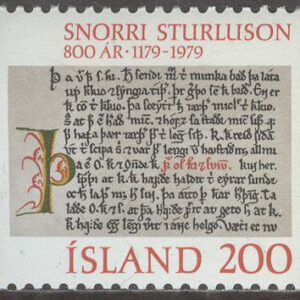 Island – F  583 Snorri Sturlson – Historiker, 1 kpl **