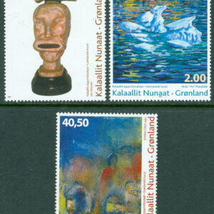 Grönland – F  595-597 Samtida konst VII, 3 kpl **