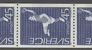 Sverige – F  595 A x 5 VM i Handboll, 5-strip kpl **