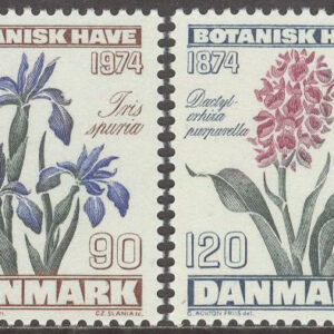 Danmark – F  600-601 Botaniska Trädgården 100 år, 2 kpl **