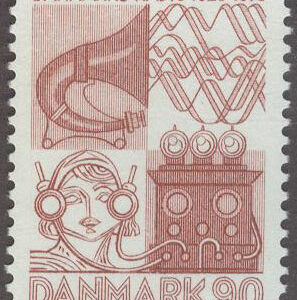 Danmark – F  609 Danmarks radio 50 år, 1 kpl **