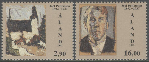 Åland - F   61-62 Joel Pettersson, konstnär, 2 kpl **
