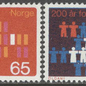 Norge – F  623-624 Folkräkningen 200 år, 2 kpl **