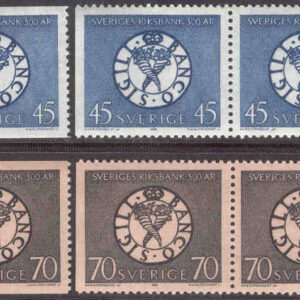 Sverige – F  624-625 Sveriges Riksbank 300 år, 6 kpl **