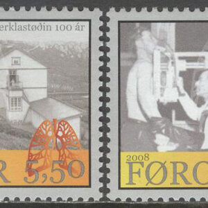 Färöarna – F  628-629 Tuberkulosbehandlingen 100 år, 2 kpl **