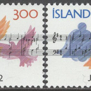 Island – F  627-628 Jul 1982 – Kompositon av en dikt – Musik, 2 kpl **