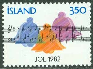 Island – F  628 Jul 1982 – Kompositon av en dikt – Musik, 350 aur **