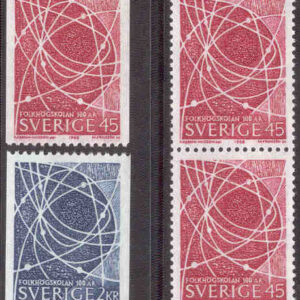 Sverige – F  635-636 Folkhögskolan 100 år, 4 kpl **