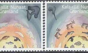 Grönland – F  638-639 Jägarliv, 2 kpl **