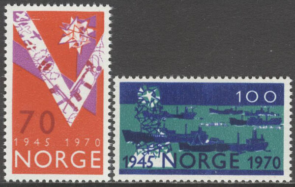 Norge - F  638-639 25-årsdagen av Befrielsen, 2 kpl **