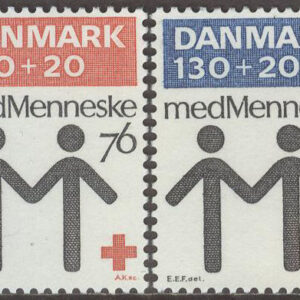 Danmark – F  640-641 Danska Röda Korset 100 år, 2 kpl **