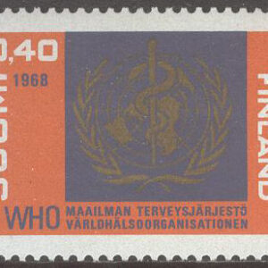 Finland – F  644 FN WHO 20 år 1968, 1 kpl **