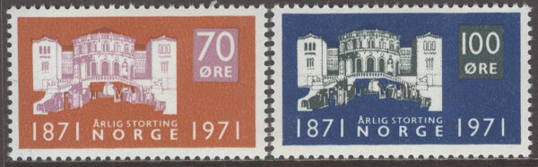 Norge - F  653-654 Årligt storting 100 år, 2 kpl **