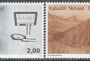 Grönland – F  654-655 Grönländsk arkitektur I, 2 kpl **