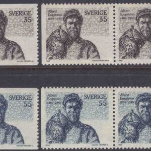 Sverige – F  655-656 Albert Engström, författare, konstnär, 6 kpl**