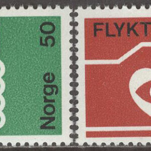 Norge – F  655-656 Flykting 71, serie 2 kpl **
