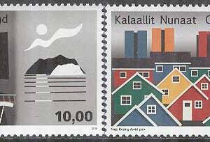 Grönland – F  656-657 Grönländsk arkitektur II, 2 kpl **