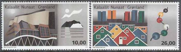 Grönland - F  656-657 Grönländsk arkitektur II, 2 kpl **