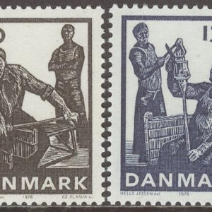 Danmark – F  656-659 Dansk glastillverkning, 4 kpl **