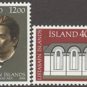 Island – F  659-660 Konstmuseet 100 år, 2 kpl **