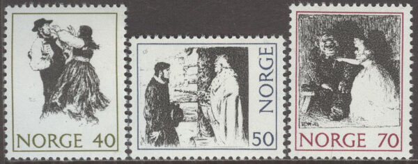 Norge - F  662-664 Sagomotiv I - Norska Folksagor, 3 kpl **