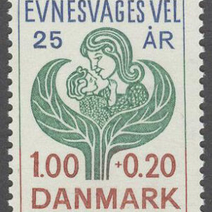 Danmark – F  663 Föreningen för mentalt handikappade 25 år, 1 kpl **