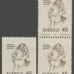 Sverige – F  672 Hjalmar Söderberg, författare, 3 kpl **
