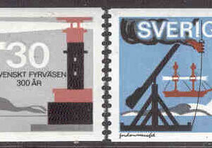 Sverige – F  679-680 Svenskt fyrväsen 300 år, 2 kpl **