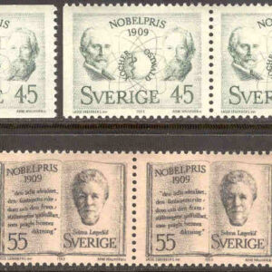 Sverige – F  681-683 Nobelpristagare 1909, 7 kpl **