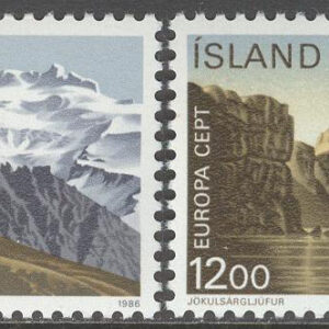 Island – F  685-686 Europa CEPT 1986 Naturskydd, 2 kpl **