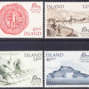 Island – F  691-694 Reykjavik 200 år, 4 kpl **