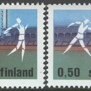 Finland – F  697-698 EM i Friidrott i Helsingfors 1971, 2 kpl **