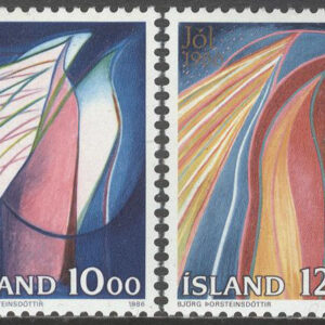 Island – F  698-699 Jul 1986 Konst, 2 kpl **