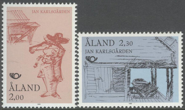 Åland - F   70-71 Norden II. Turistmål, 2 kpl **