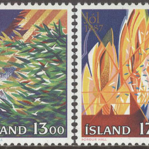 Island – F  715-716 Jul 1987 – Julsymboler, 2 kpl **
