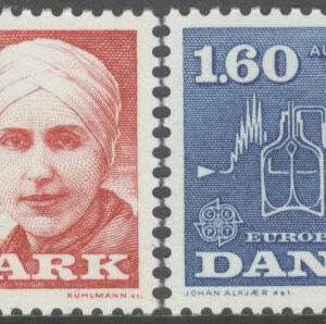 Danmark – F  724-725 Europa CEPT 1980 Berömda personer, 2 kpl **
