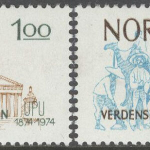 Norge – F  724-725 Världspostföreningen UPU 100 år, 2 kpl **