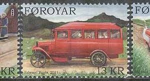 Färöarna – F  727-729 Veteranbilar bla Ford TT & Morris 1929, 3 kpl **